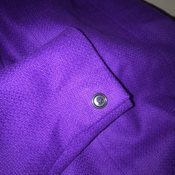 Genny Purple Suit Jacket Skirt Original Owner size 10 - Picture 7 of 15